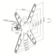 Pedestal Trípode para TV 32 a 55 Pulg / Vesa Max 40x40cm / Carga 25 Kg