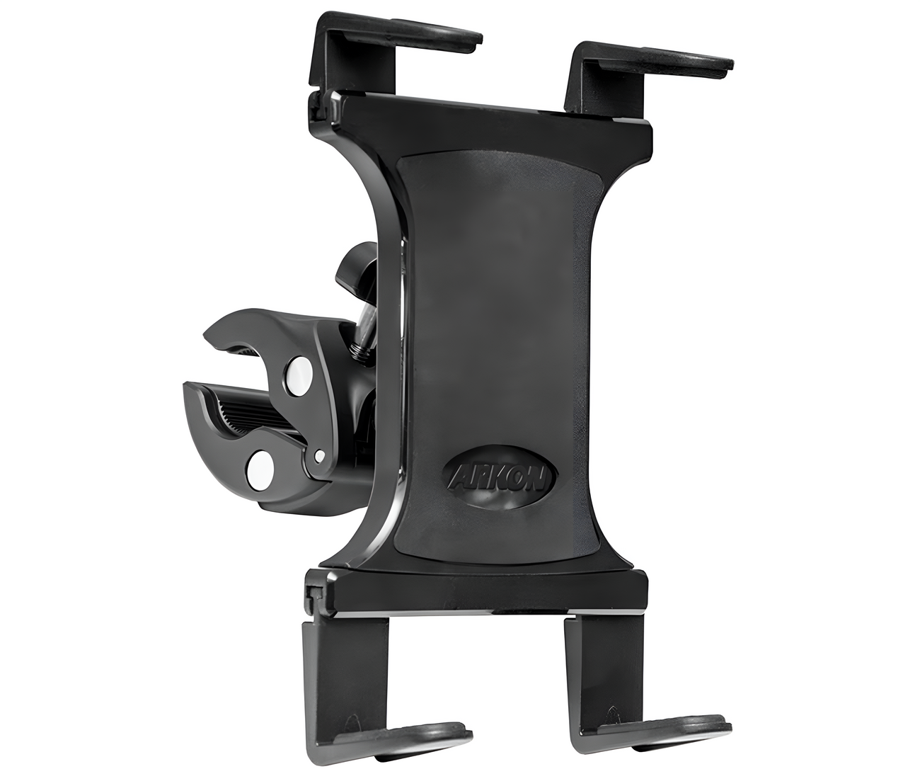 Soporte con Abrazadera tubular para Tablet 7 a 18 Pulg / Fijación en tripodes o Tubos de 18 a 35mm
