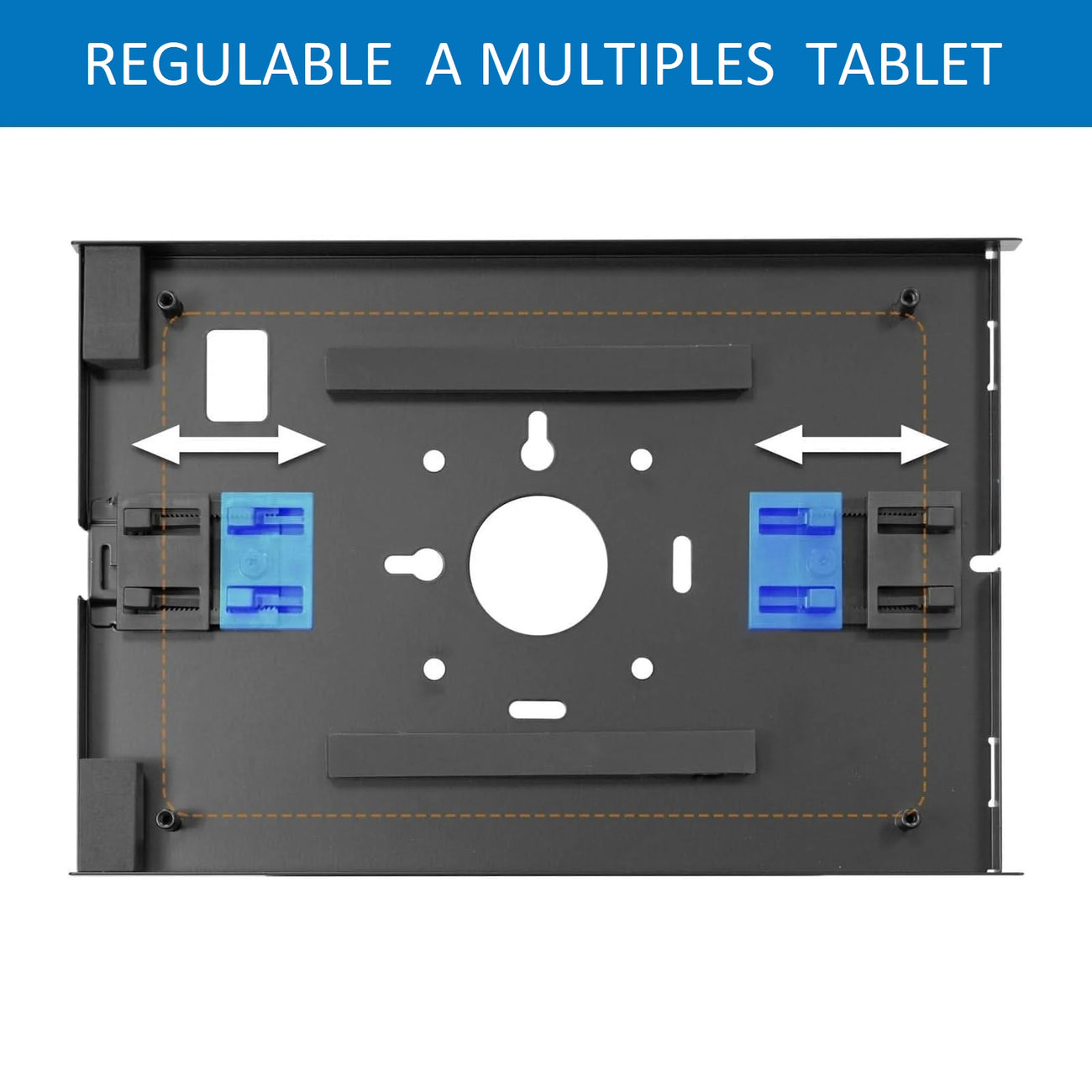KIOSCO PEDESTAL ANTIRROBO PARA TABLET iPAD 10.2 a 11 PULG / PANEL FRONTAL BRANDEABLE