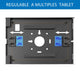 KIOSCO PEDESTAL ANTIRROBO PARA TABLET iPAD 10.2 a 11 PULG / PANEL FRONTAL BRANDEABLE