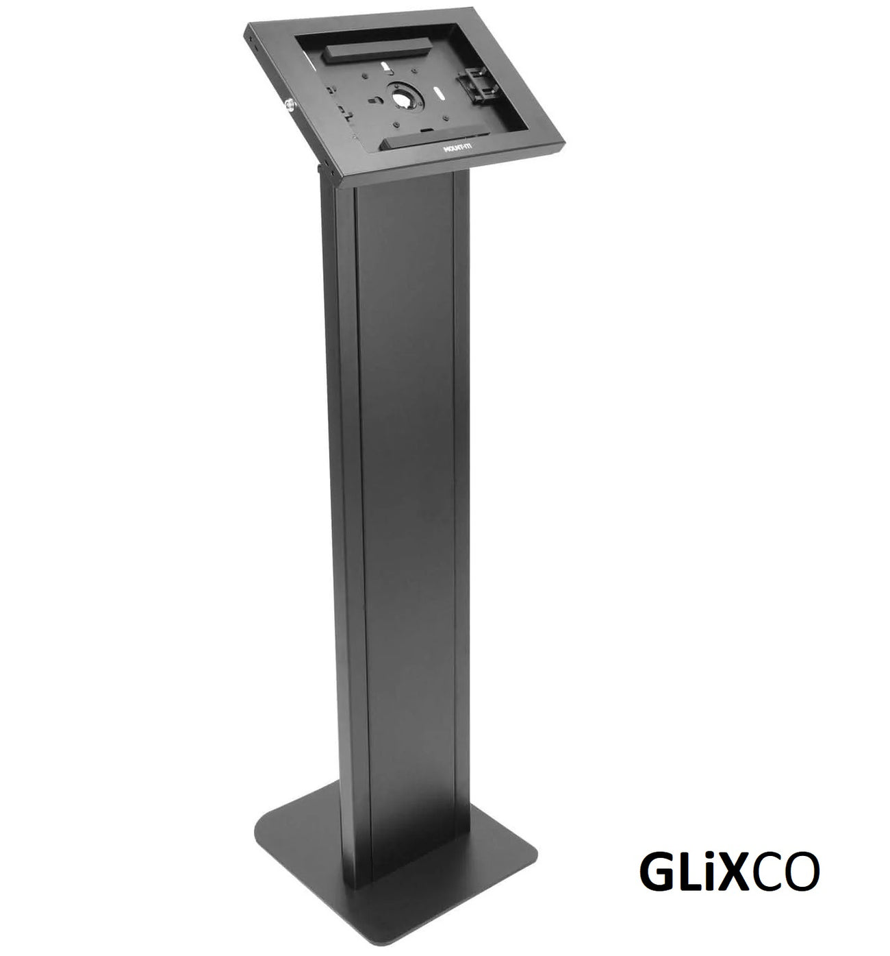 KIOSCO PEDESTAL ANTIRROBO PARA TABLET iPAD 10.2 a 11 PULG / PANEL FRONTAL BRANDEABLE