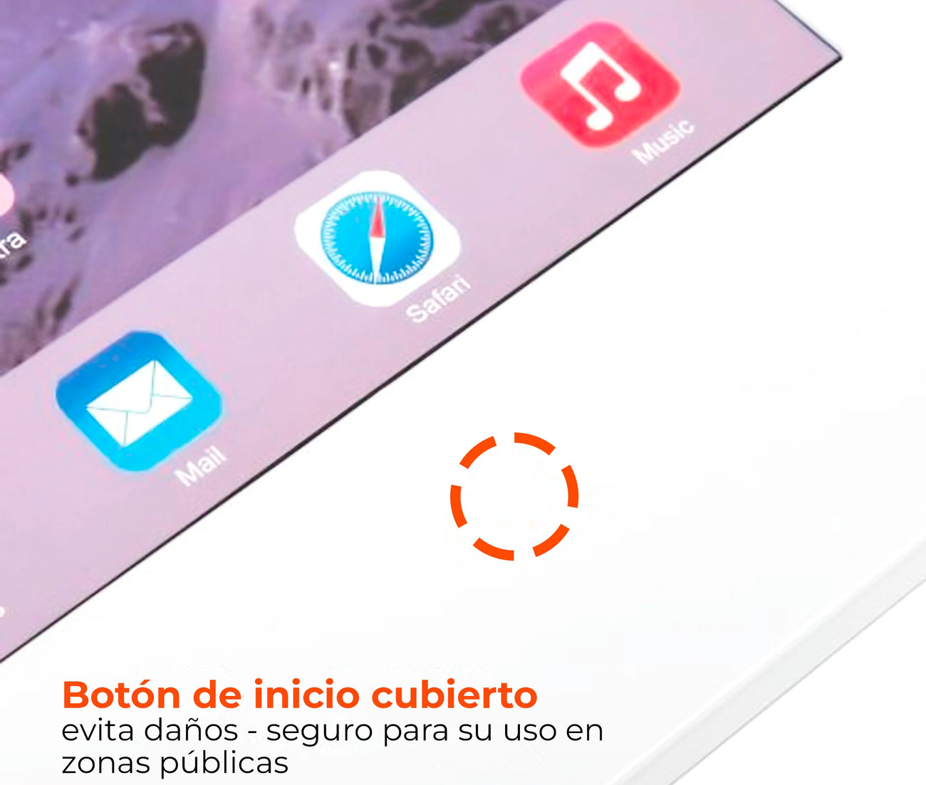 Soporte seguridad con Llave de Pared para Tablet iPad 9.7 a 11 Pulg