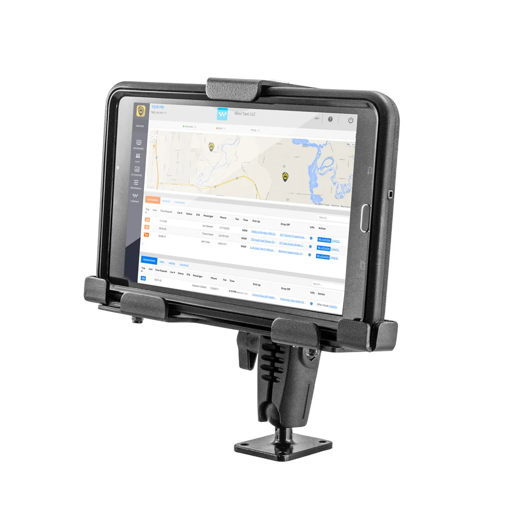 Soporte con llave de seguridad para Tablet 7 a 10 Pulg / Fijación con tornillos a superficies planas sólidas