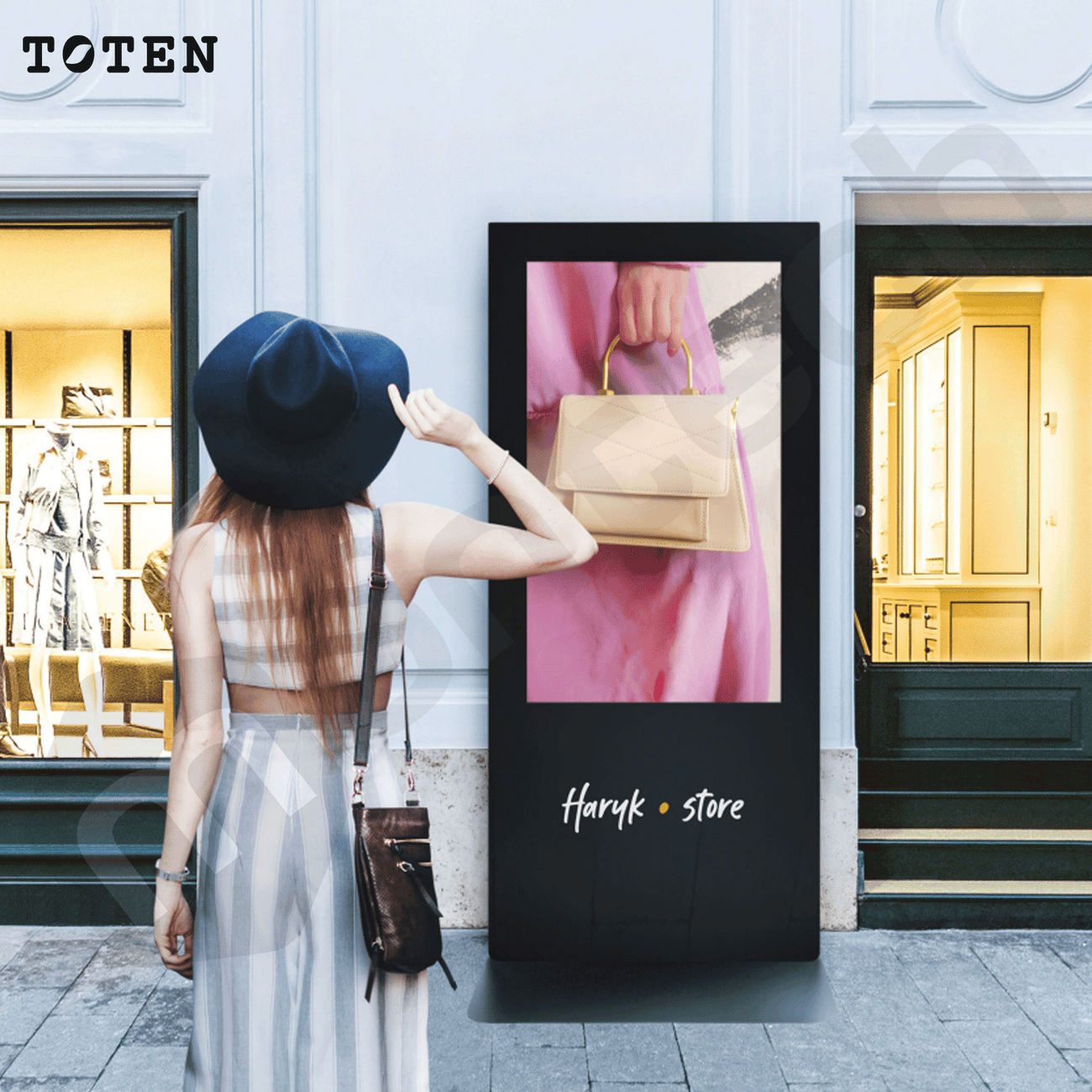 Tótem publicidad pantalla digital Tamaño 46 y 55 Pulgadas
