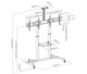 Pedestal con Ruedas Doble Pantalla para TV 35 a 45 pulg / VESA Max 400x400mm / Carga 40 kg
