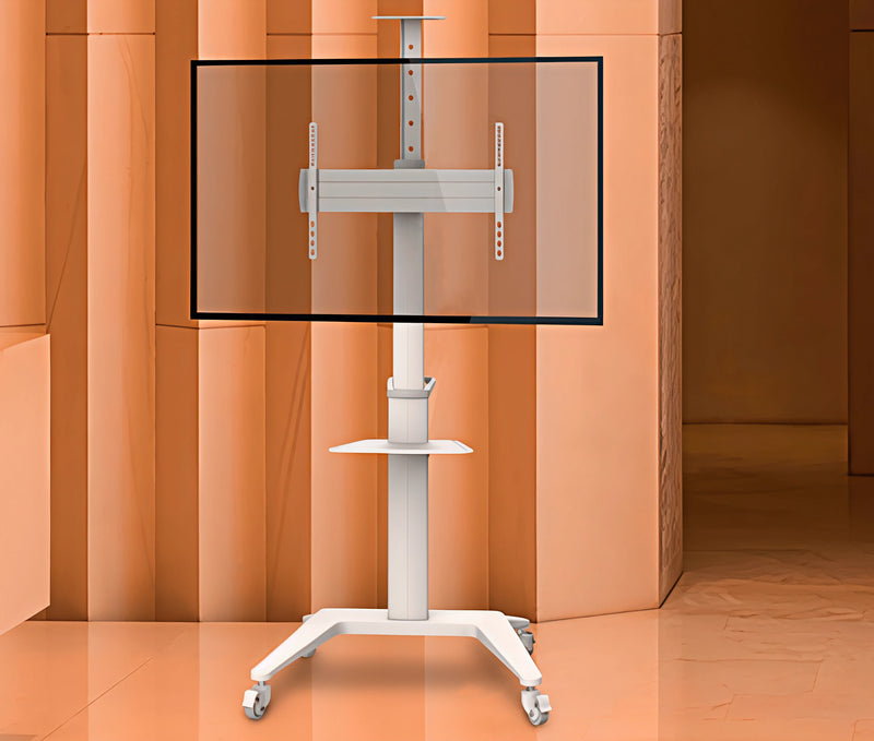 Pedestal con Ruedas para TV 37 a 70 Pulg / VESA Max 600x400mm / Vertical y Horizontal / Rotación 90° / Carga 70 kg