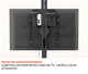Pedestal con Rotacion Vertical y Horizontal para TV 37 a 70 Pulg / Rotación 90° / VESA Max 600x400mm / Carga 50 kg