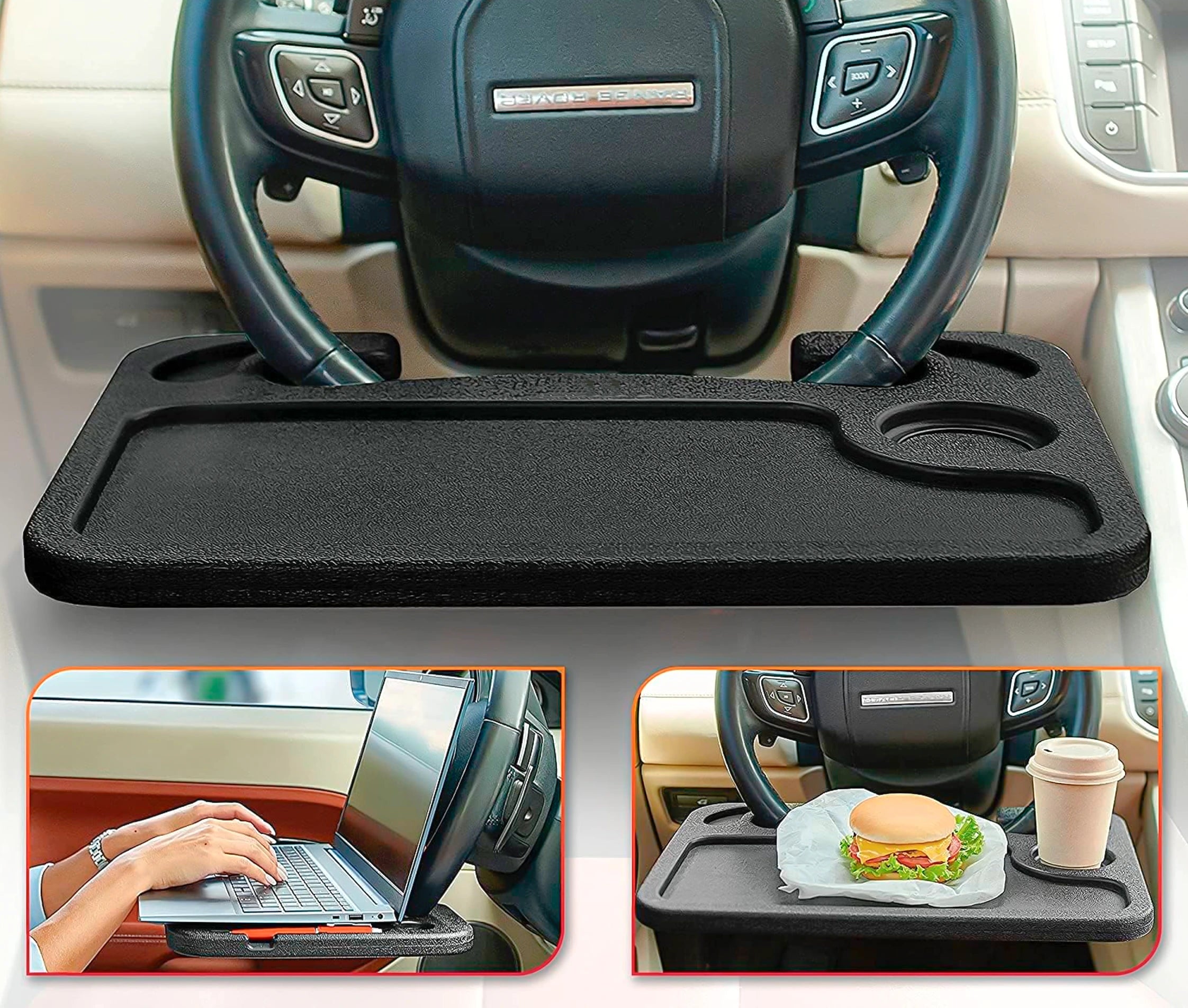 Bandeja Extraíble para Timón Volante de Auto para Comer o Apoyar