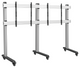 Pedestal con ruedas Videowall para 2 Pantallas 75 a 86 Pulg