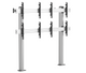 Pedestal con Base Atornillada Videowall 2x2 para 4 Pantallas 45 a 55 Pulg / VESA Max 600x400mm / Carga 50 kg