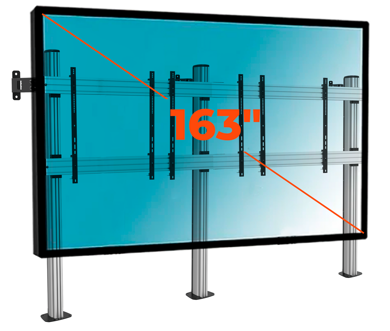 Pedestal con Base Atornillada para TV LG 163 Pulg / LAEC018-GN2 / Carga 200 kg