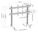 Pedestal con Ruedas Videowall 2x2 para 4 Pantallas 45 a 55 Pulg / VESA Max 600x400mm / Carga 50 kg