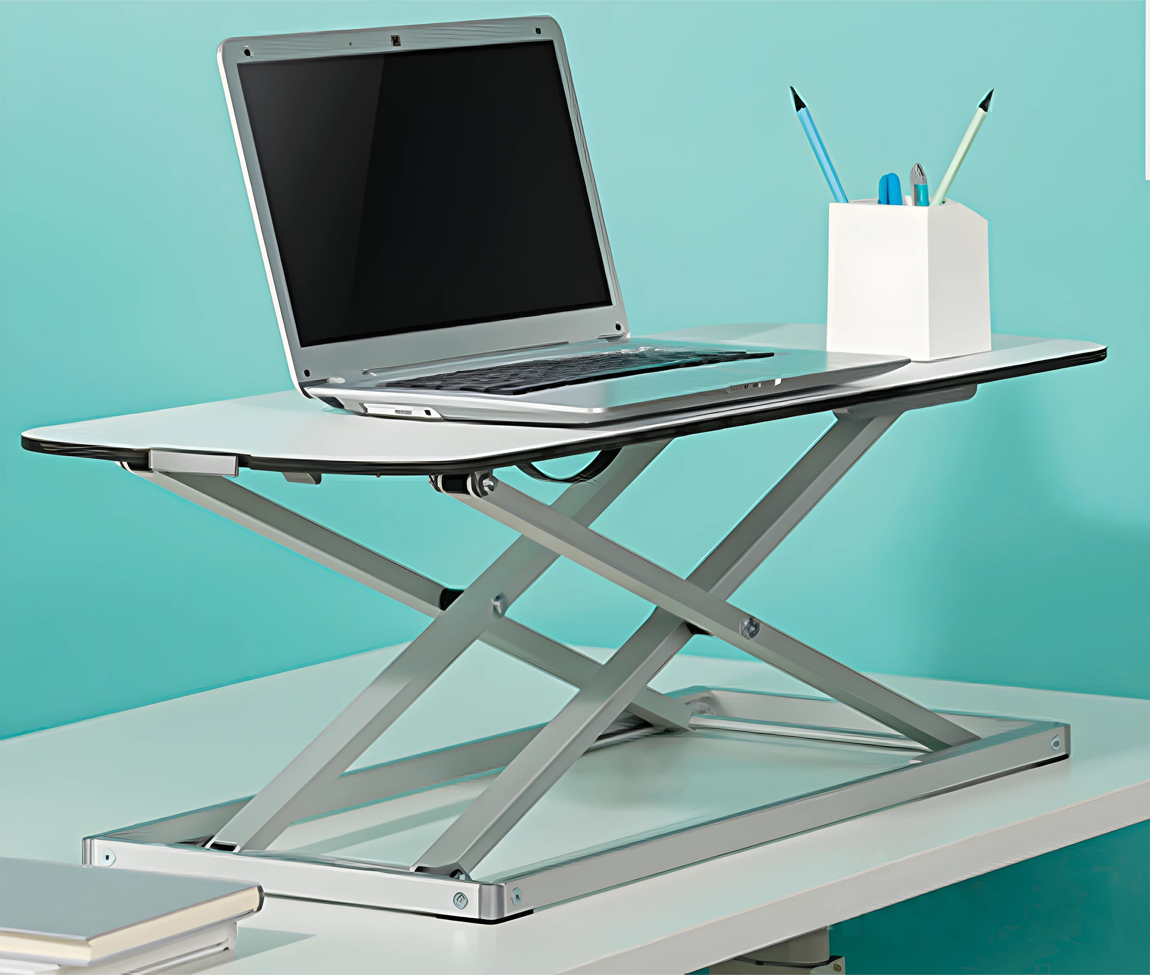 Escritorio Sobremesa con Altura Regulable para Laptop / Trabaje Parado o Sentado / Medida 80x32 cm