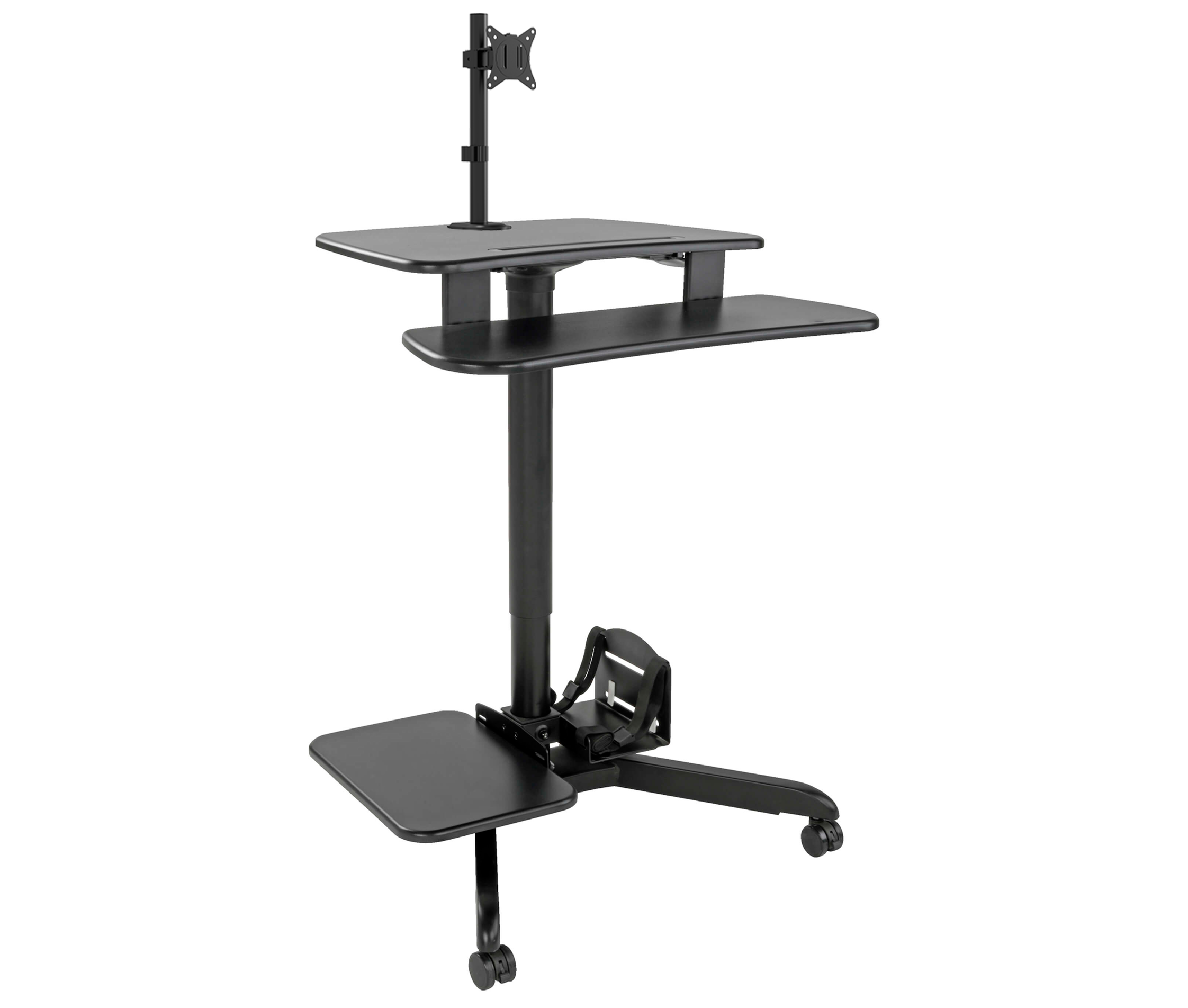 Estación Mesa De Trabajo con Rack para Monitor, Teclado, Impresora y CPU