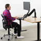Soporte de Escritorio y Pared para Monitor 17 a 32 Pulg y Teclado - Trabaje parado o sentado