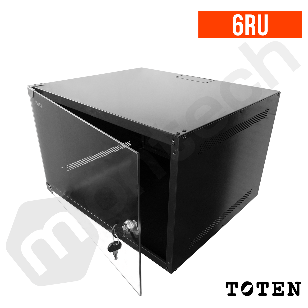 Gabinete de Pared para Servidores / 6RU / 52x43.5x33 cm (Largo, ancho y alto)