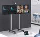 Pedestal con Ruedas Doble Pantalla 45 a 55 Pulg / Carga 50 kg / VESA Max 600x400mm