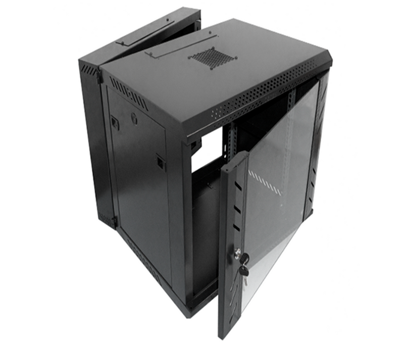 Gabinete Pivotable Abatible de Pared para Servidores / 12 RU / 64x60x54 cm