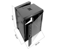Gabinete Pivoteable Abatible de Pared para Servidores / 18 RU / 60x54x90 cm(Largo, ancho y alto)