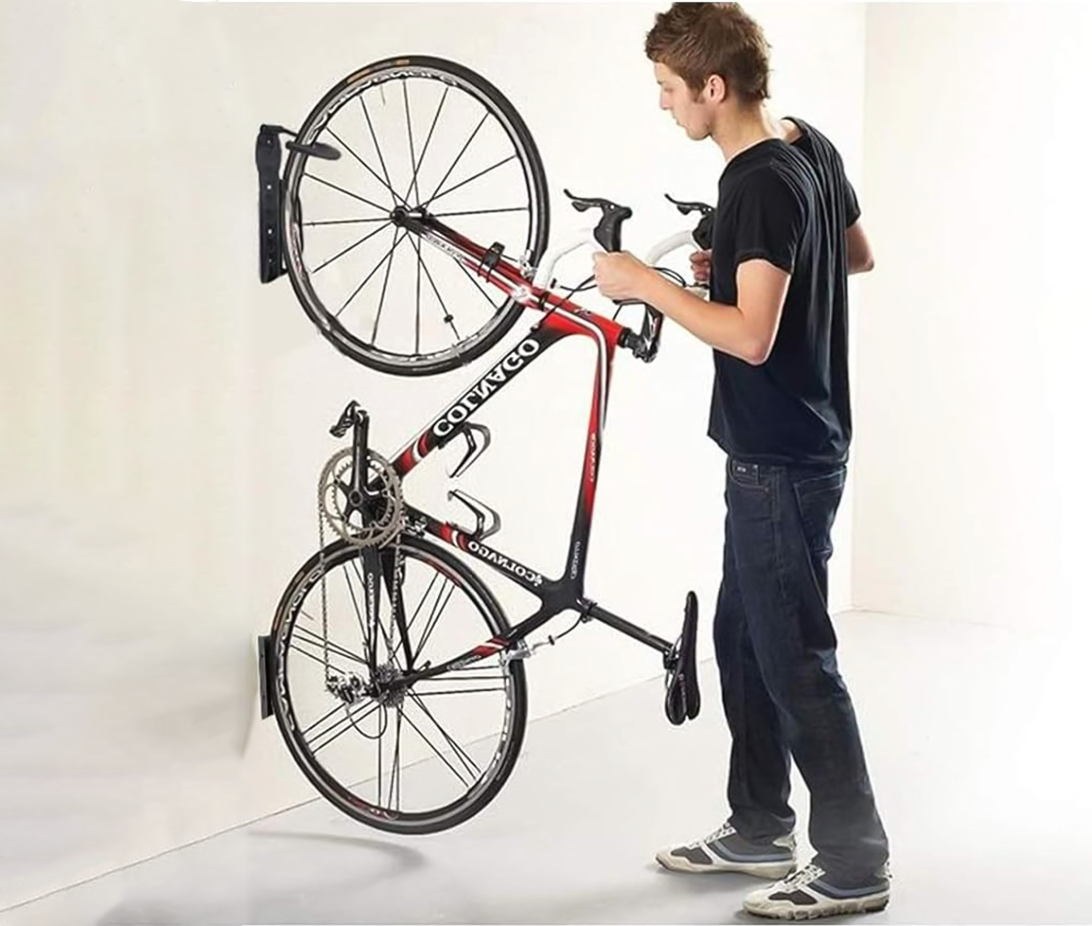 Rack Pesado Tipo Gancho Para Fijar Bicicleta En Pared