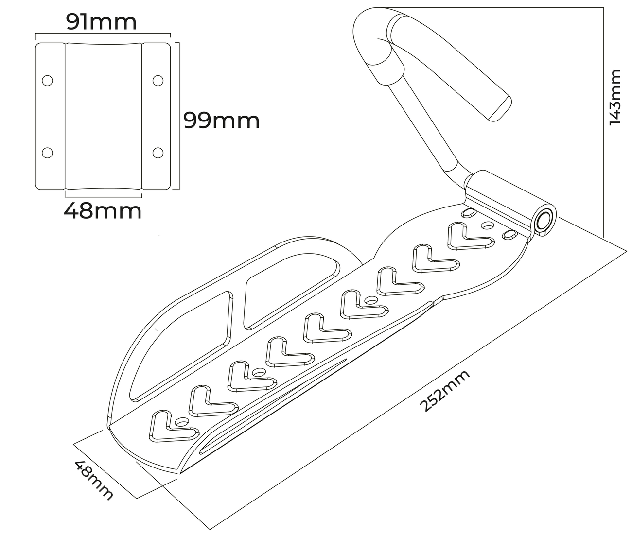 Rack Pesado Tipo Gancho Para Fijar Bicicleta En Pared