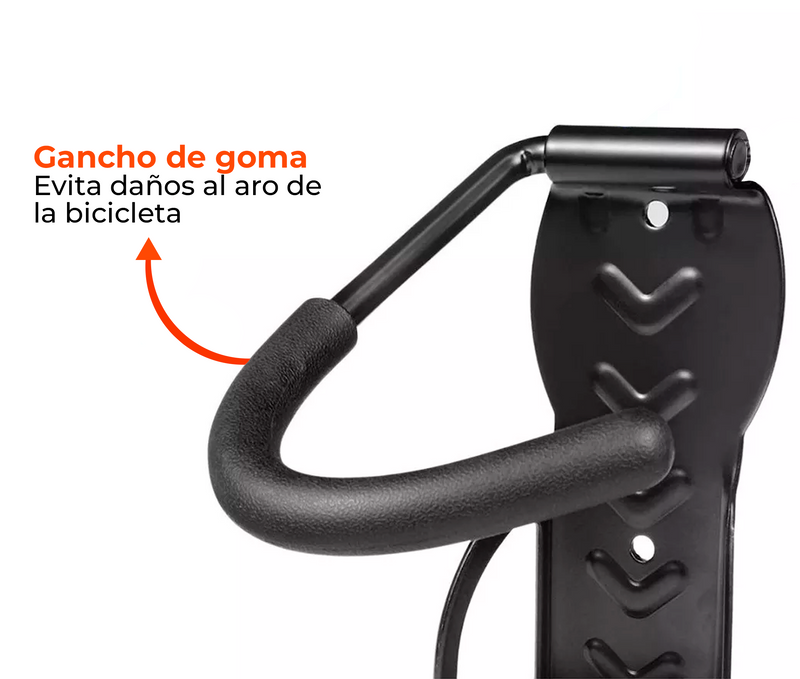 Rack Pesado Tipo Gancho Para Fijar Bicicleta En Pared