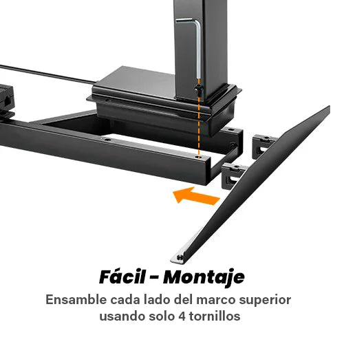 Escritorio Eléctrico + Tablero Melamina 150 x 71 cm Espesor 25mm / Doble Motor / Carga 125 kg /Altura Regulable para trabajar Sentado y Parado