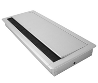 Tapa Pasacables de Aluminio con Cierre Lento (Largo 20 x  Anch 12.7 cm)