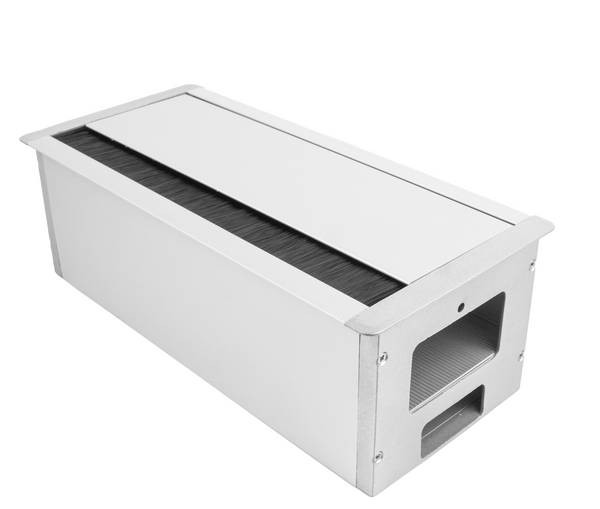 Caja de Conexion doble con Tapa Pasacables de Aluminio (Largo. 30 x Anch. 13.6 cm)