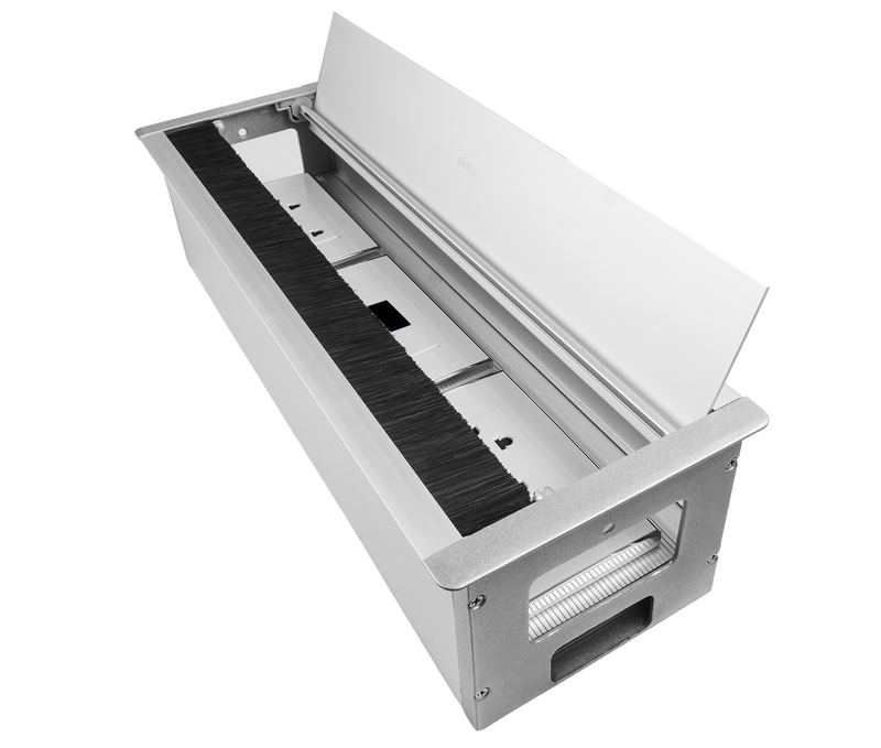 Caja de Conexion Triple con Tapa Pasacables de Aluminio (Largo. 40 x Anch. 13.6 cm)