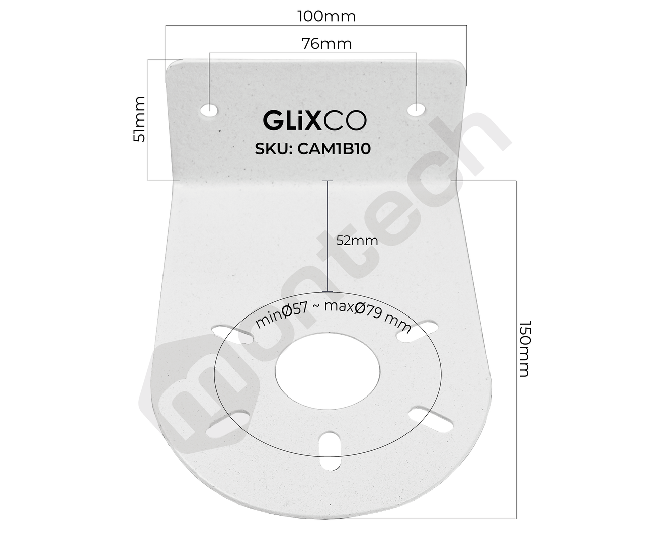 Soporte para Cámara de Seguridad  - Montaje en Pared