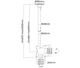 Rack Techo TV 23 a 42 Pulg / Alt Regulable 56 a 91 cm / VESA Max 200x200mm / Carga 50 kg