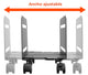 Base con ruedas para case CPU / PC Standard / Ancho regulable 11.9~20.9cm