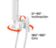 Rack Soporte con Brazo Ergonómico de Pared para Monitor 17 a 32 Pulg / Uso Médico y Hospitalario