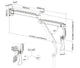 Rack Soporte con Brazo Ergonómico de Pared para Monitor 17 a 32 Pulg / Uso Médico y Hospitalario