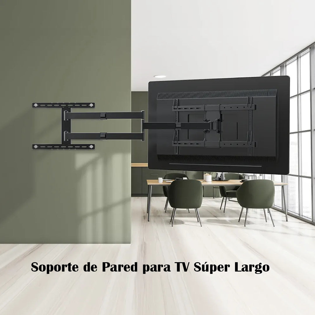 Rack Giratorio TV 32 a 75 Pulg / VESA Max 60x40cm / Carga 45 kg / Brazo extendido 100 cm