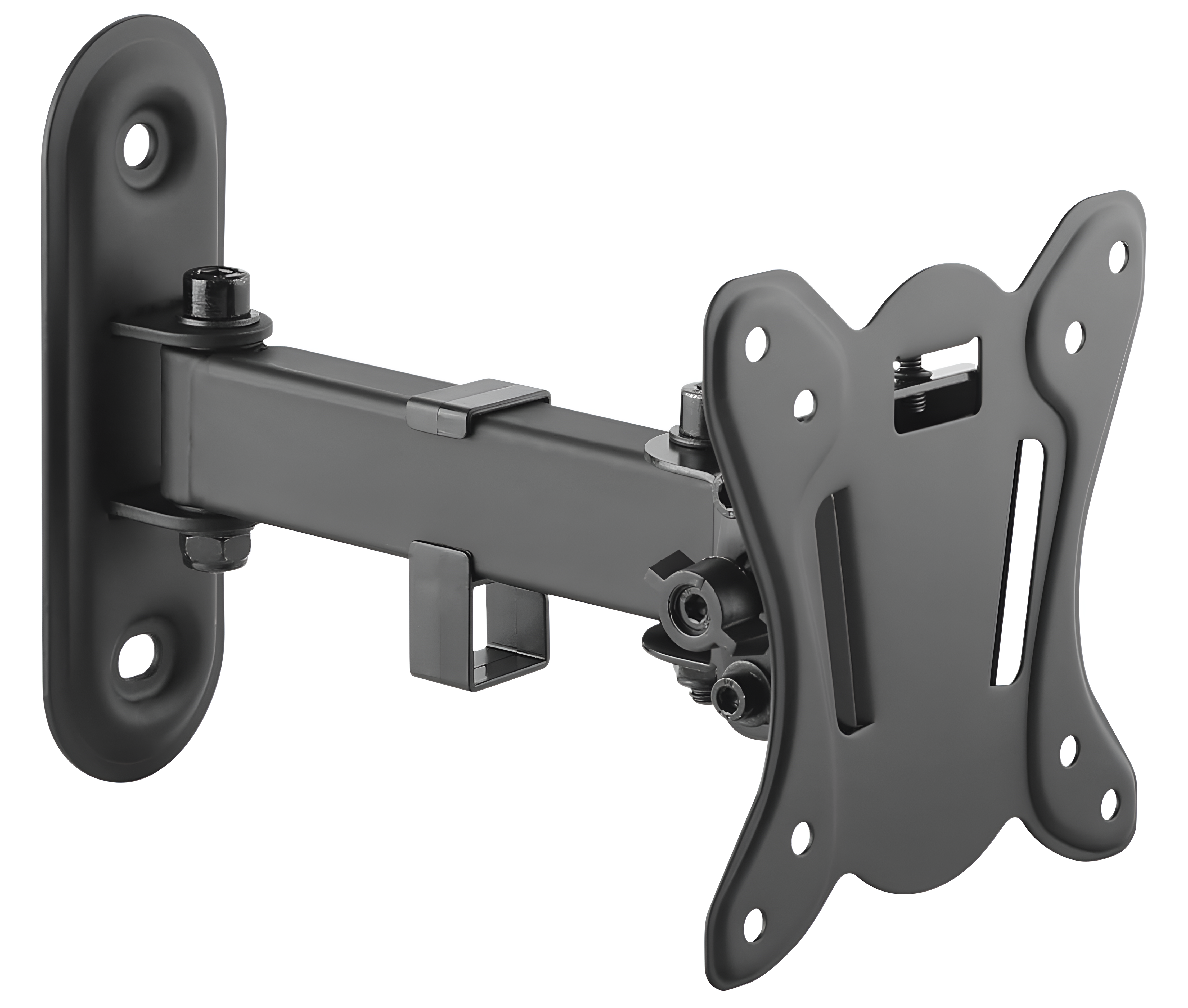 Rack Soporte Giratorio de Pared para TV y Monitor 13 a 27 Pulg / Brazo Corto 20 cm / Carga 25 kg