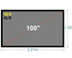 Ecran Gris con Marco de Aluminio 100 Pulg (16:9) 2.21x1.25 m / ALR