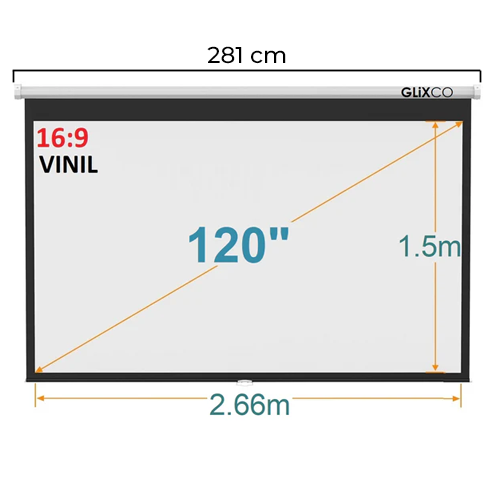 Ecran 120 Polegadas Em Cm Ecrans y Pantallas para proyector - Montech