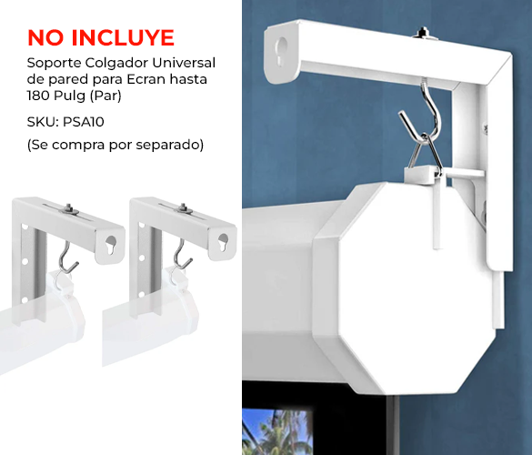 Ecran Eléctrico 100 Pulg (16:9) 2.21x1.25 m / Fibra de Vidrio