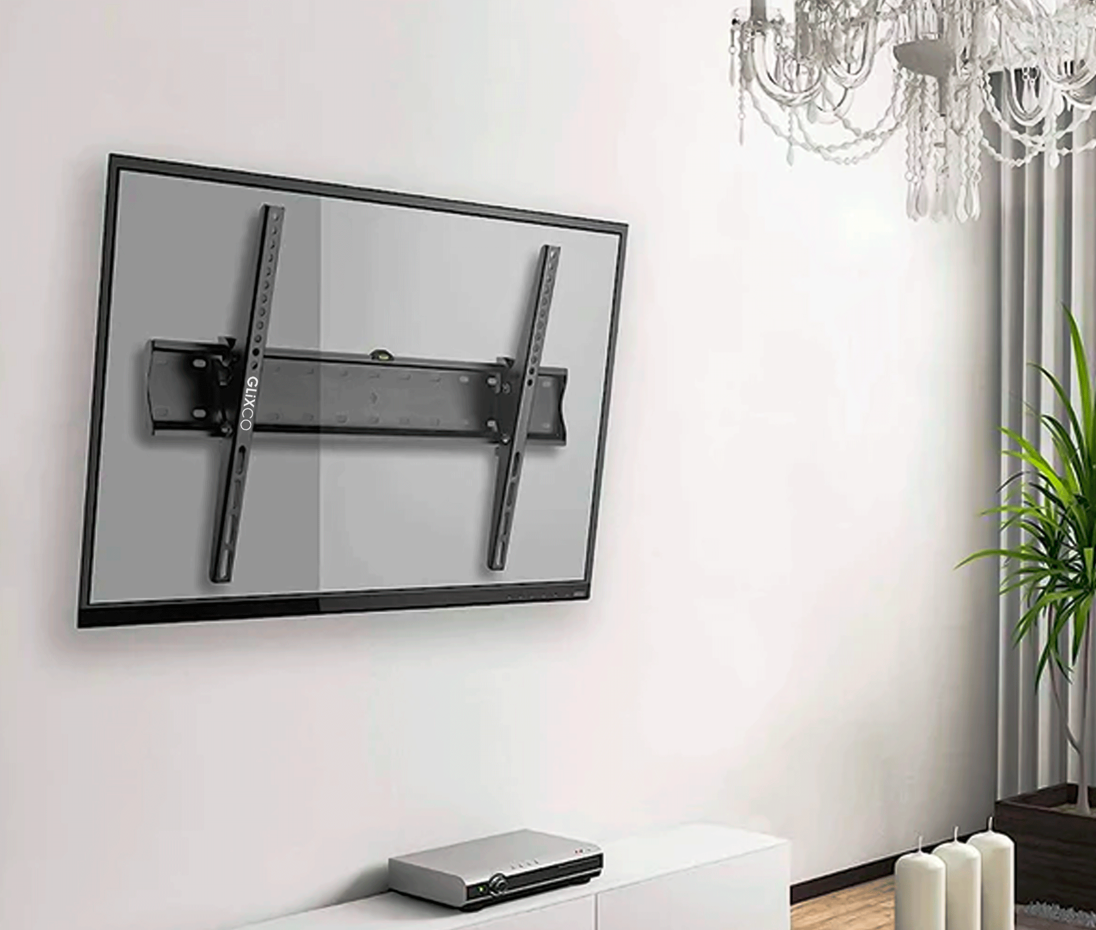 Rack Fijo para TV 37 a 70 Pulg / VESA Max 600x400mm / Carga 40 kg