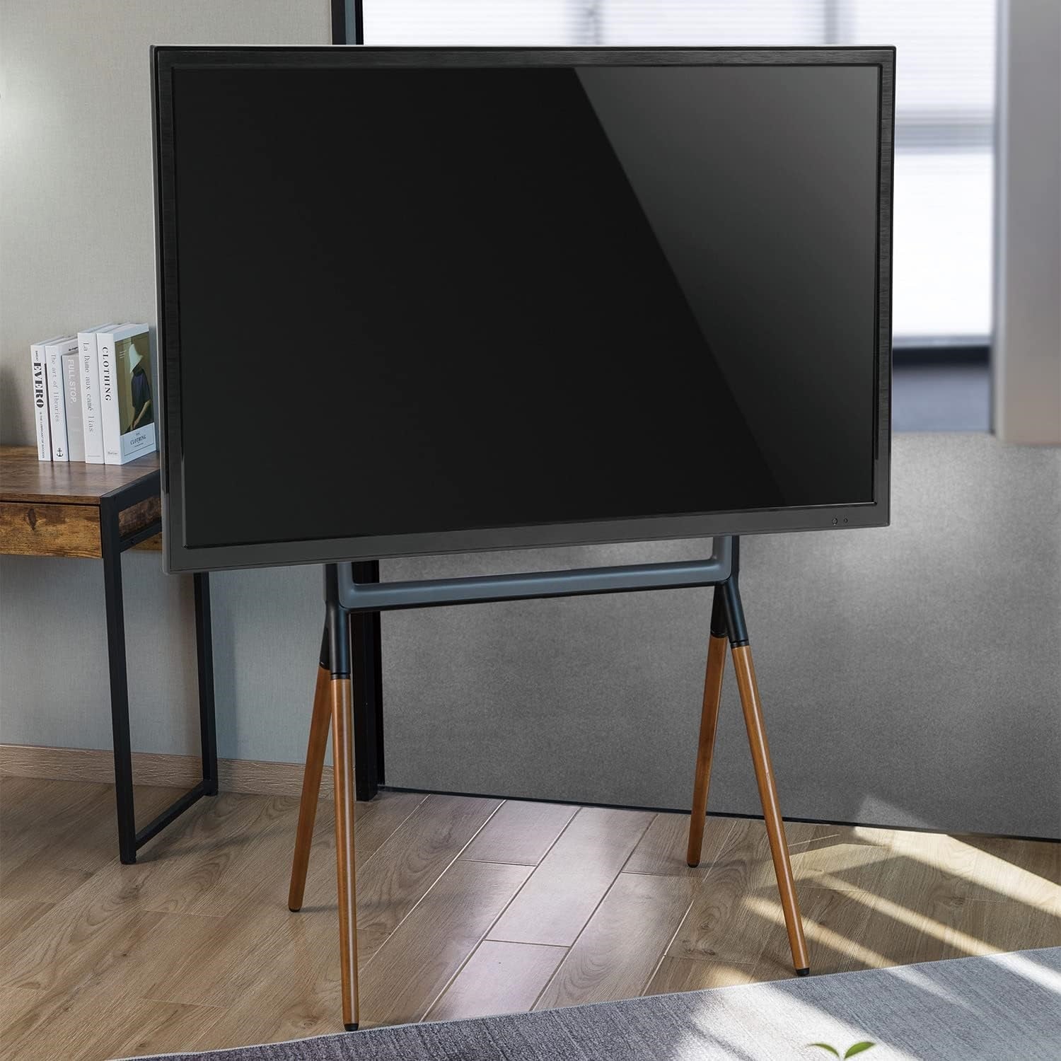 Pedestal con 4 Patas Madera TV 49 a 70 Pulg / VESA Max 600x400mm / Carga 40 kg