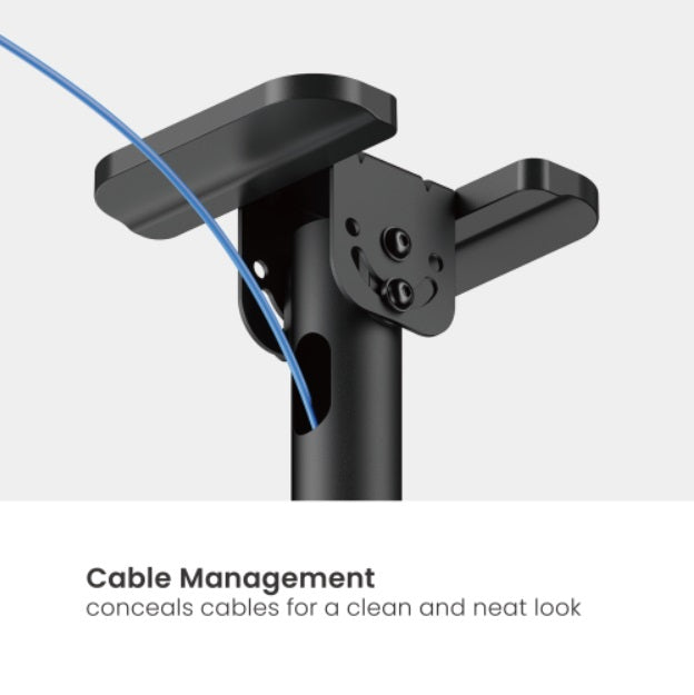 Rack Techo con doble Tubo TV 60 a 120 Pulg / Alt Regulable 109 - 169 cm / VESA Max 1000x600mm / Carga 120 kg