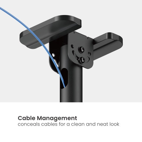 Rack Techo con doble Tubo TV 60 a 120 Pulg / Alt Regulable 109 - 169 cm / VESA Max 1000x600mm / Carga 120 kg
