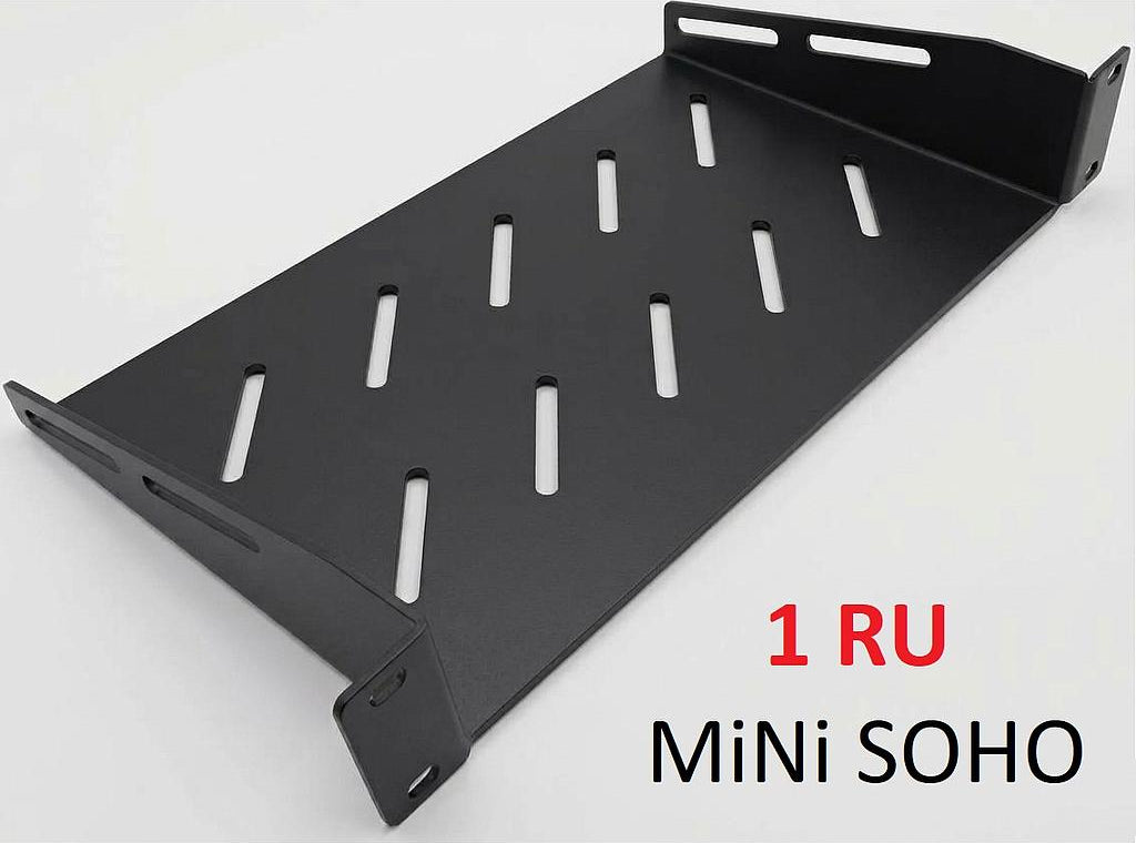 BANDEJA VENTILADA PARA GABINETE MINI SOHO 10" / 1RU / 14 CM (Prof.)