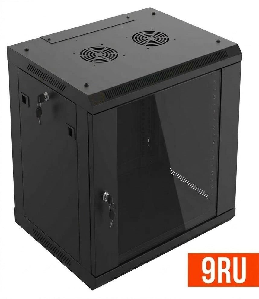 GABINETE DE PARED FIJO 9RU / 60x45 cm (Anch x Prof) / PUERTA FRONTAL VIDRIO