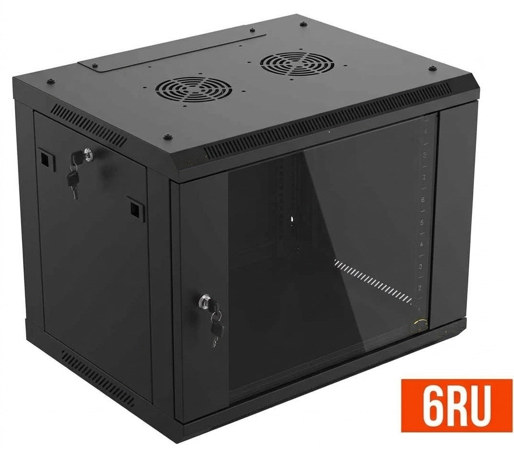GABINETE DE PARED FIJO 6RU / 60x45 cm (Anch x Prof) / PUERTA FRONTAL VIDRIO