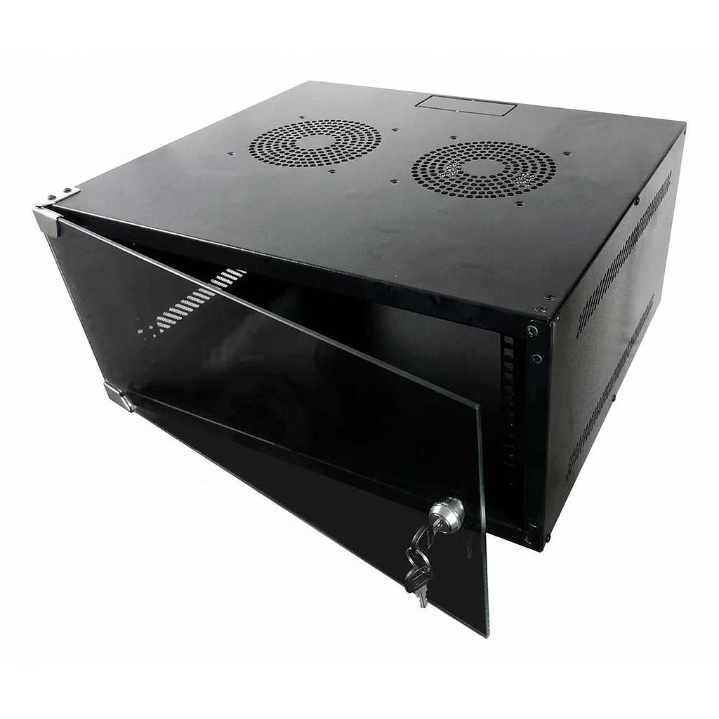 GABINETE DE PARED FIJO 4RU / 52x45 cm (Anch x Prof) / PUERTA FRONTAL VIDRIO