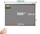 Ecran Eléctrico Gris Mate 100 Pulg (4:3) 2.0x1.50 m / MATE