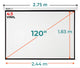 Ecran Manual 120 Pulg (4:3) 2.44x1.83 m / Vinil